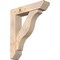 Ekena Millwork Funston Slat Smooth Bracket w/ Offset Brace, Douglas Fir, 7 1/2"W x 34"D x 40"H BKT0806X34X40FST06SDF - alternate 1